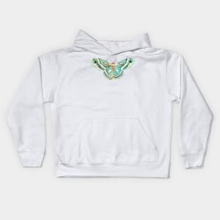 Blue Moth Kids Hoodie